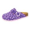 Pantolette LICO "Pantolette Bioline Clog Kids", Gr. 27, lila, Synthetik, Schuhe