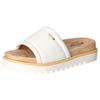 Pantolette MUSTANG SHOES, Damen, Gr. 43, weiß, Lederimitat, casual, Schuhe, Plateausandale, Pool Slides, Sommerschuh mit Softfußbett