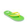Sandale QUIKSILVER "Molokai Core", Gr. 12(45), bunt (grün, gelb), Obermaterial: Synthetikmaterial / Außensohle: Moosgummi, Schuhe