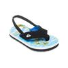 Sandale QUIKSILVER "Molokai Layback", Gr. 20, coronet blau naturama, Obermaterial: Synthetikmaterial / Futter: Textil / Außensohle: EVA-Gummi, Schuhe