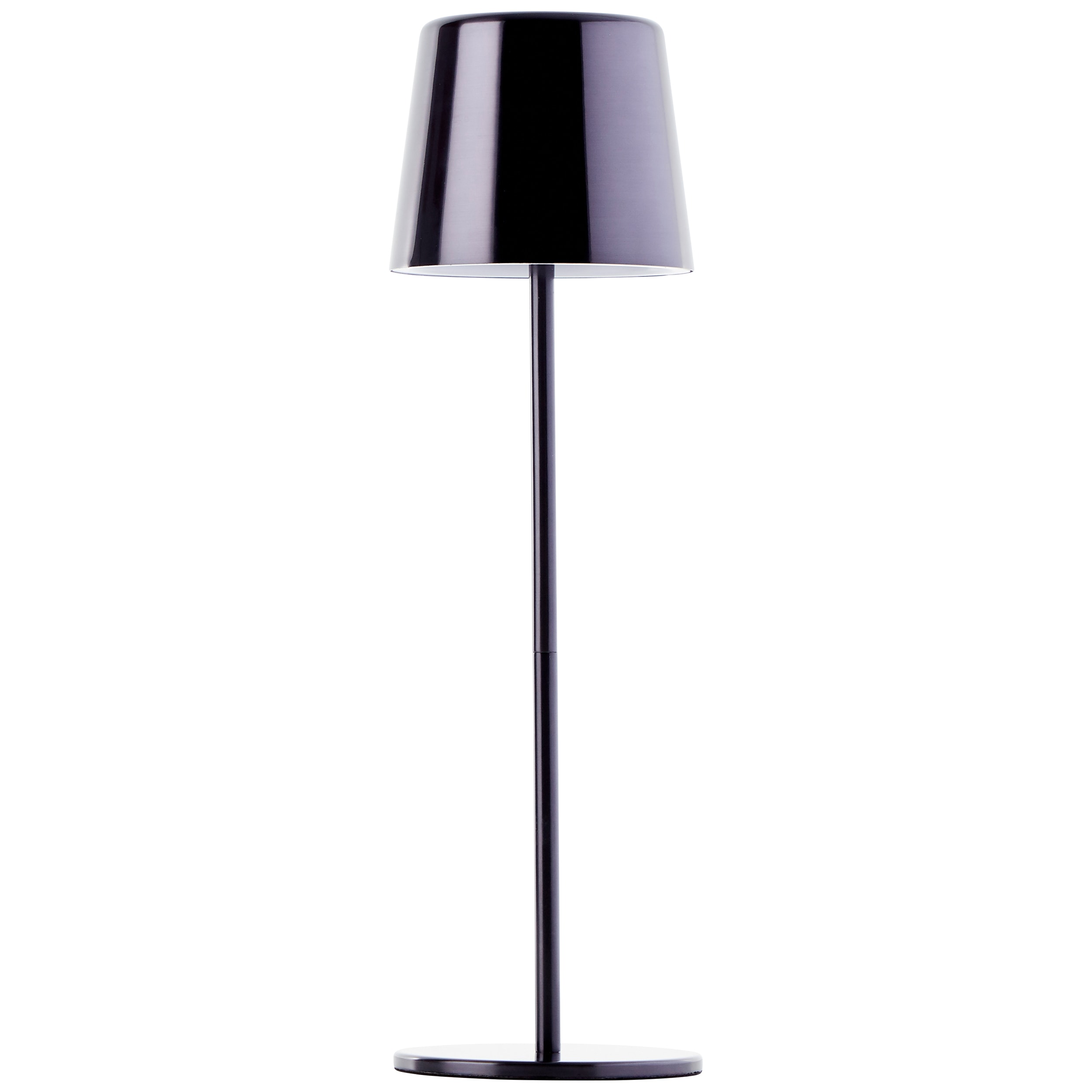 BRILLIANT LED Tischleuchte "Xaana", schwarz (schwarz verchromt), Ø 11cm H: 37cm, 1 Stk., Leuchten, Akku, 37 cm, 300 lm, 3000-6500 K, dimmbar, Metall, Kaami Premium Image