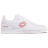 Sneaker LOTTO, Gr. 42, rosa (weiß, rose), Synthetik, unifarben, sportlich, Schuhe, - mit edler Logoapplikation