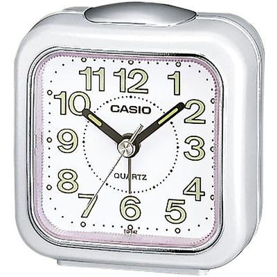 Quarzwecker CASIO "TQ-142-1EF", weiß, Wecker, Wecker, Reisewecker, Leuchtzeiger, Leuchtziffern, Schlafzimmer Image