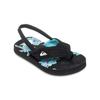 Sandale QUIKSILVER "Molokai Layback", Gr. 24, schwarz backyards, Obermaterial: Synthetikmaterial / Futter: Textil / Außensohle: EVA-Gummi, Schuhe