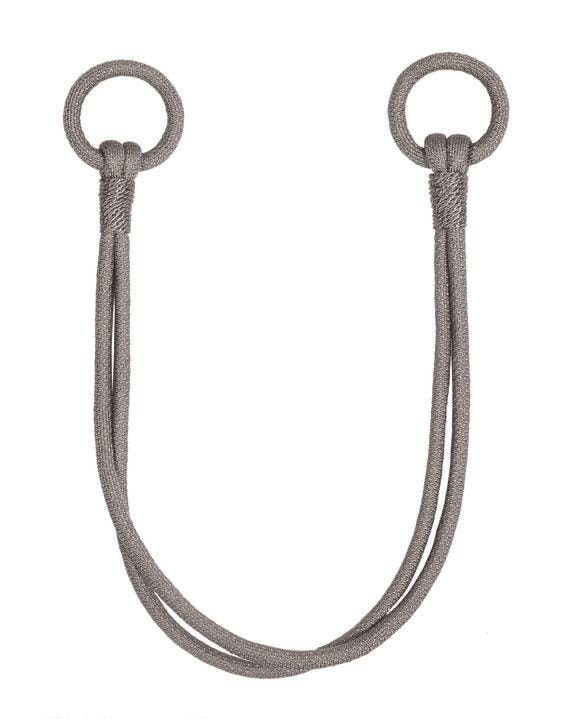 Raffhalter GERSTER "Morena" Gr. 1, grau, B:80cm, Viskosemischung, Raffhalter Image