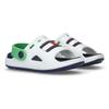 Badesandale TOMMY HILFIGER, Kinder, Gr. 29, bunt (weiß, grün, blau), Synthetik, Gummi, sportlich, Schuhe, Badeschuh, Wassersandale, Clog mit schwenkbarem Fersenriemen