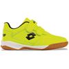 Hallenschuh LOTTO, Kinder, Gr. 26, gelb (fr.gelb, schwarz), Synthetik, mehrfarbig, sportlich, Schuhe, - mit nicht-färbender Sohle