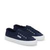 Sneaker SUPERGA "3750 JERSEY ROUCHES LEGGERA", Gr. 41, blau (blau navy), Textil, sportlich, Schuhe