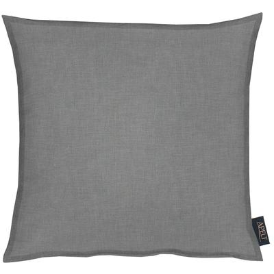 Dekokissen APELT "ALASKA" Gr. 1, grau (grau, unifarben), B:40cm L:40cm, Baumwolle, Polyester, Dekokissen_Sitzkissen_Kissenhüllen, Uni, Kissenhülle ohne Füllung, 1 Stück Image