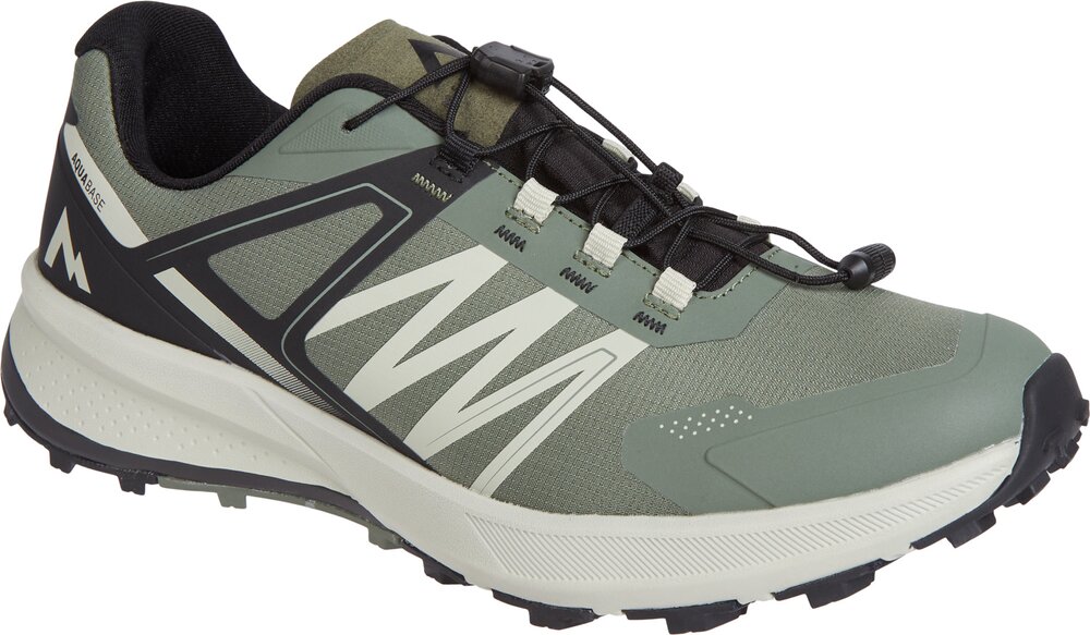 Wanderschuh MCKINLEY "Kansas IV AQB M", Herren, Gr. 41, olive schwarz, schwarz nig, Synthetik, Schuhe Wanderschuh, wasserabweisend