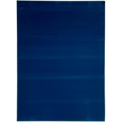 Teppich HOME AFFAIRE "Oriental Uni" Gr. 1, blau (hellblau), B:60cm H:7mm L:90cm, Kunstfaser, Teppiche, Kurzflor-Teppich, weich, pflegeleicht, einfarbig Image