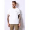 T-Shirt STREET ONE MEN, Herren, Gr. XL (44), weiß (hellweiß), Web, 100% Baumwolle, bedruckt, casual, normal normal, Rundhals, Kurzarm abgesteppt, Shirts, aus reiner Baumwolle
