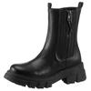 Chelseaboots CITY WALK, Damen, Gr. 40, schwarz, Lederimitat, modisch, Schuhe