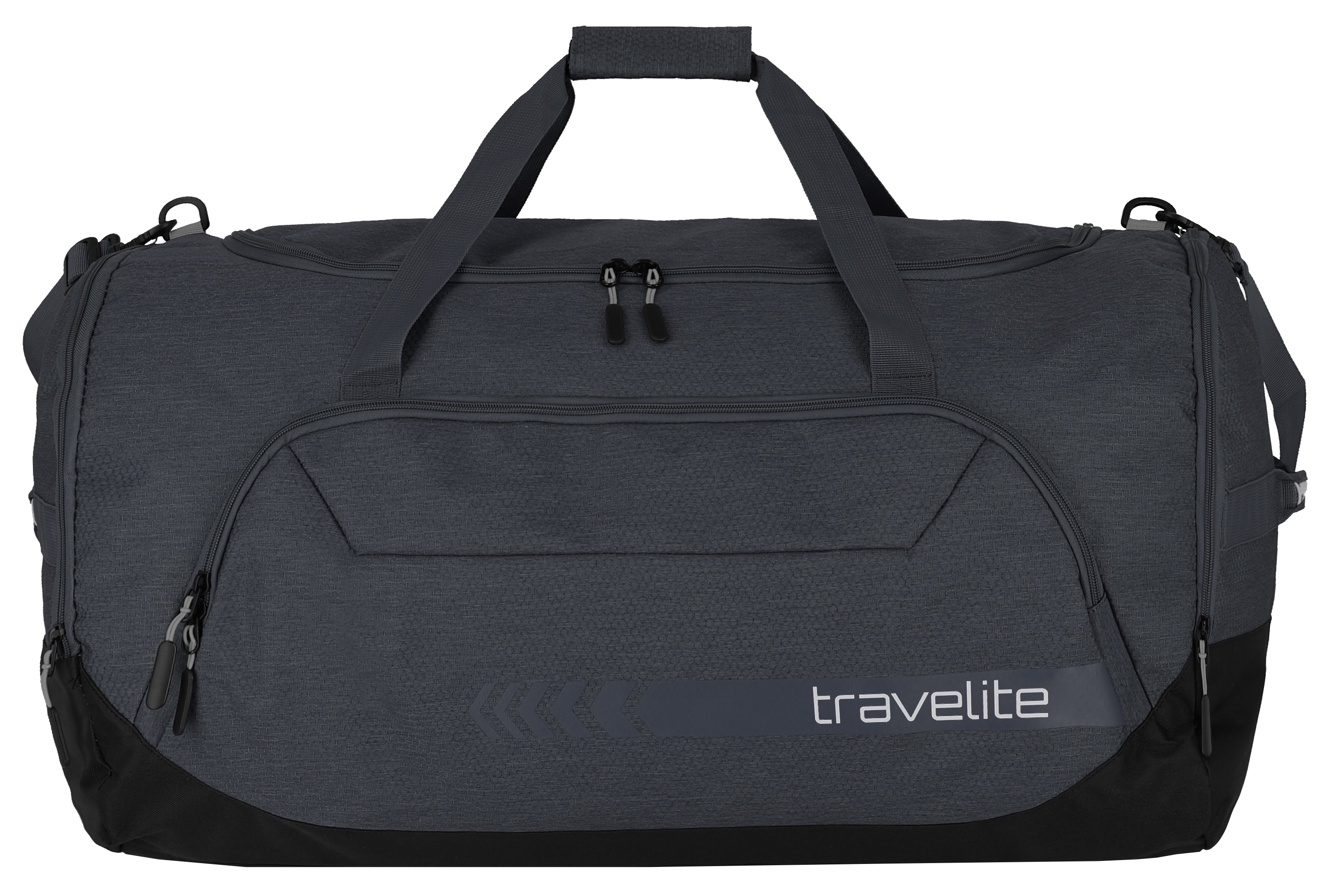 Reisetasche TRAVELITE "KICK OFF, verschiedene Größen und Farben", Gr. B/H/T: 70cm x 40cm x 43cm, grau (anthrazit), Polyester, unifarben, Taschen, Reisegepäck Sporttasche Freizeittasche mit Aufsteckfunktion Image