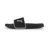 Badesandale PUMA "LEADCAT 2.0 SHOWER", Gr. 37, schwarz-weiß (puma schwarz, puma weiß), Synthetik, unifarben, sportlich, Schuhe