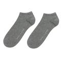 Sneakersocken TOMMY HILFIGER "TH MEN SNEAKER 2P", Herren, Gr. 43-46, grau (middle grau melange), Baumwollmischung, uni und meliert, normal, Socken, mit schmalem Rippenbündchen