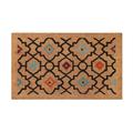 Fußmatte WECON HOME "Posh Palace", beige (natur,schwarz), B:60cm H:18mm L:90cm, Obermaterial: 100% Kokos, Teppiche, rutschfest, robust, innen, Außenbereiche überdacht, schwer