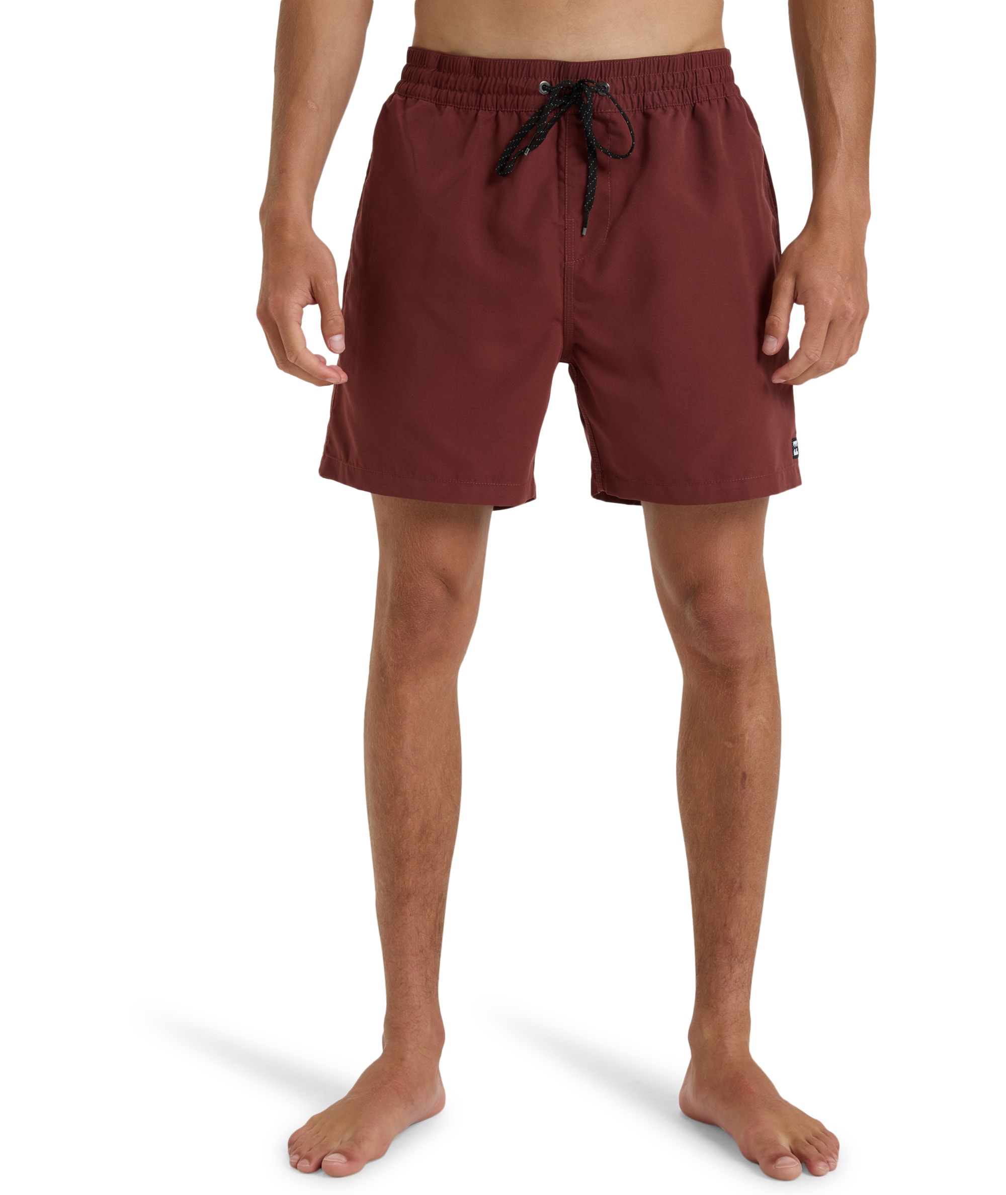 Badeshorts BILLABONG "ALL DAY", Herren, Gr. XS, N-Gr, rot (wine), Obermaterial: 100% Polyester, unifarben, Badehosen Image