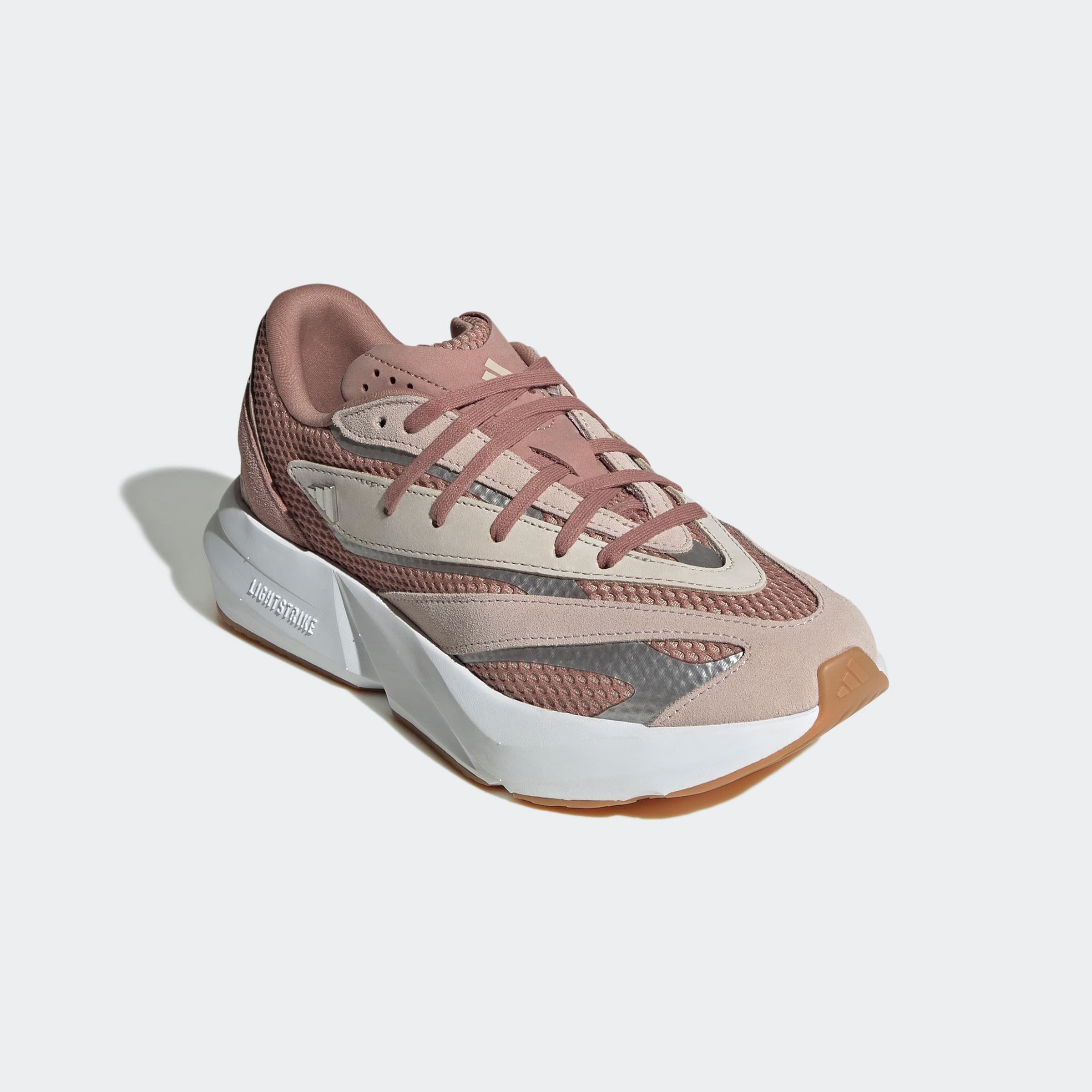 Sneaker ADIDAS SPORTSWEAR "LIGHTBLAZE", Damen, Gr. 39, beige (warm clay, aluminium, wonder taupe), Synthetik, Textil, Schuhe Sneaker