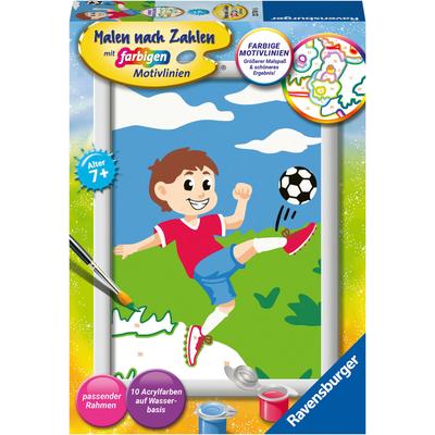 Malen nach Zahlen RAVENSBURGER "Spaß am Fußball", bunt, Malvorlagen, KinderB:13cm H:18cm, Made in Europe, B:13cm H:18cm Image