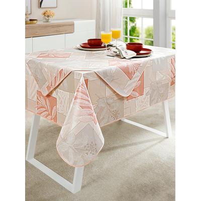 Tischdecke Gr. 1, grau (hellgrau, rosé, bedruckt), B:80cm L:80cm, Tischdecken Image