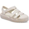 Badesandale CROCS "Classic Fisherman", Kinder, Gr. 30, beige (sandfarben), Croslite, unifarben, casual, Schuhe, Wassersandale, Badeschuh mit Klettverschluss