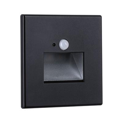 PAULMANN LED Einbauleuchte "LED Wandeinbauleuchte Edge Quadro 1,2W 25lm 230V 2700K", schwarz, 1 flammig, H: 8,0cm,, Lampen, Bewegungsmelder Image