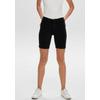Shorts ONLY "ONLRAIN LIFE MID LONG SHORTS", Damen, Gr. S (36), N-Gr, schwarz, Web, Denim/Jeans, Obermaterial: 53% Viskose (LENZING ECOVERO), 29% Baumwolle, 17% Polyester, 1% Elasthan, unifarben, casual, skinny fit, Hosen