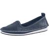 Slipper ANDREA CONTI, Damen, Gr. 35, blau (marine), Glattleder, Leder, modisch, Schuhe