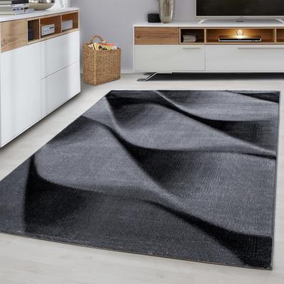 Teppich AYYILDIZ TEPPICHE "PARMA 9240", schwarz, B:80cm H:12mm L:150cm, Polypropylen, Teppiche, Läufer, strapazierfähig / pflegeleicht/ Kurzflorteppich Image