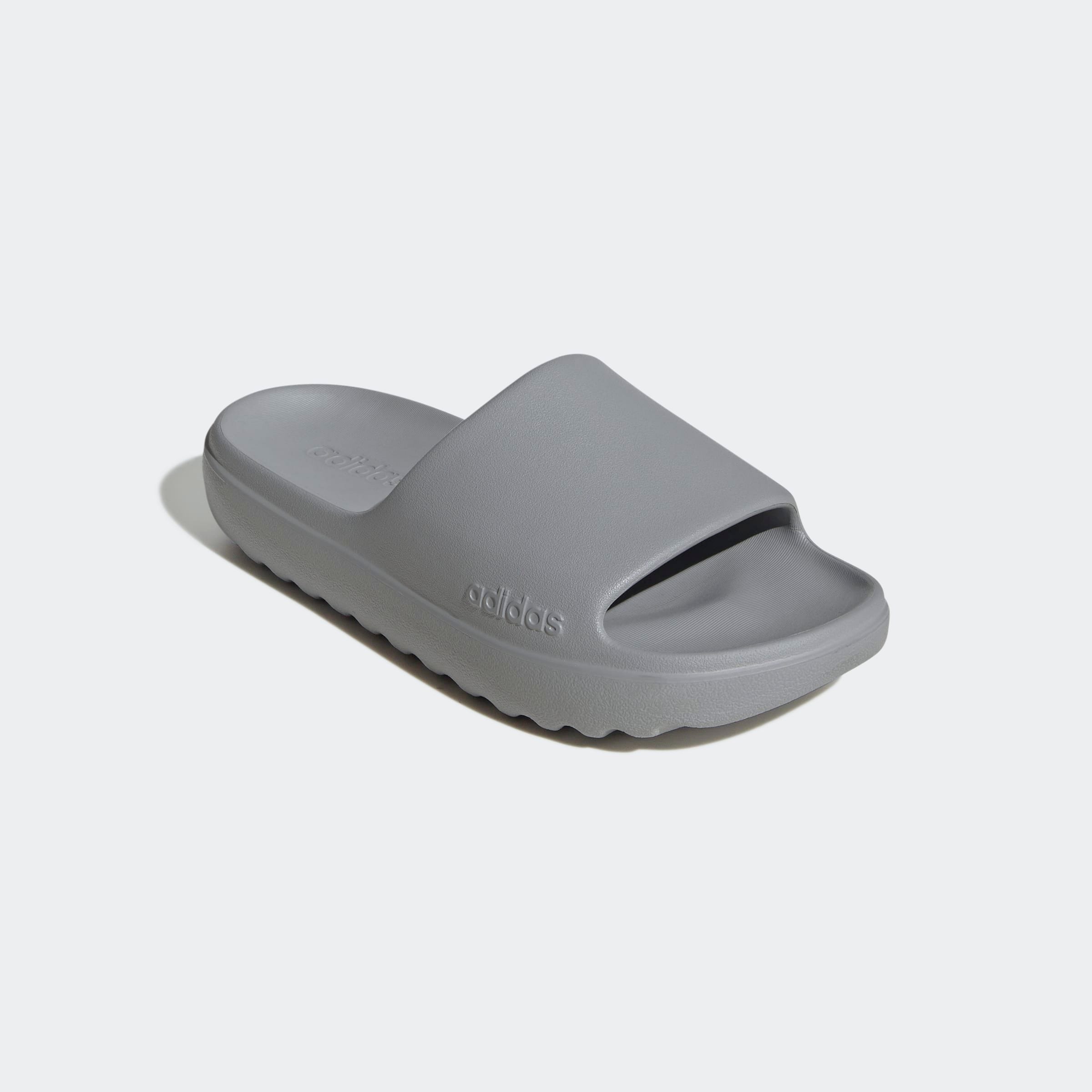 Badesandale ADIDAS SPORTSWEAR "LUMIA ADILETTE", Gr. 40,5, silber (silber metallic, silber metallic, silber metallic), Synthetik, Schuhe