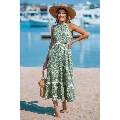 Still Summer Ornate Midi Dress