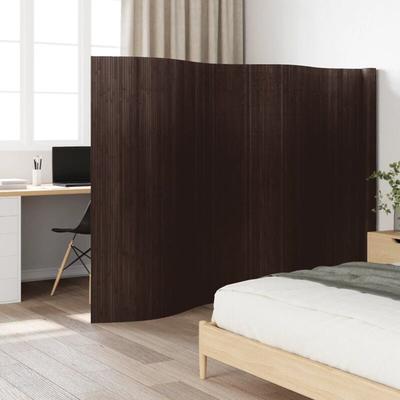 Vidaxl - Paravent Dunkelbraun 165x600 cm Bambus 192464 Image
