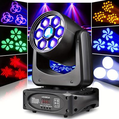 TEMU 150w New Bee 1pc White Light Beads 6pcs Rgbw Lamp Beads Moving Head Light Dj Disco Stage Lighting