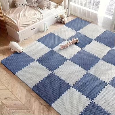 TEMU 30pcs -patterned Foam Floor Mat, Material, Monochrome Design, Suitable For Playroom, Yoga And Holiday Themes - Grey, Yellow, Blue, Beige, Pink Image