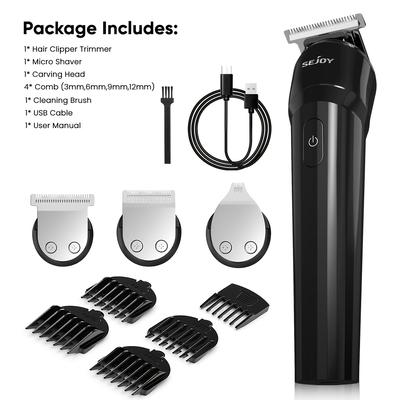 TEMU Hair Clippers For Men, Professional Barber Clippers For Hair Cutting Cordless, Rechargeable Beard Trimmer Image