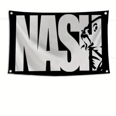 TEMU 1pc, 1pc- Fishing Logo Flag 4 Hole Flag Polyester Outdoor Decor Room Aesthetic, 3x5 F Image