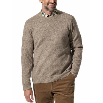 Walbusch Herren Lammwoll-Pullover Nahtlos Beige Image