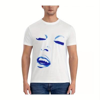 TEMU Mens Plain T Shirts Mens Graphic T-shirts T Shirt Mens Clothes -shirt Short Sleeve 220g Image
