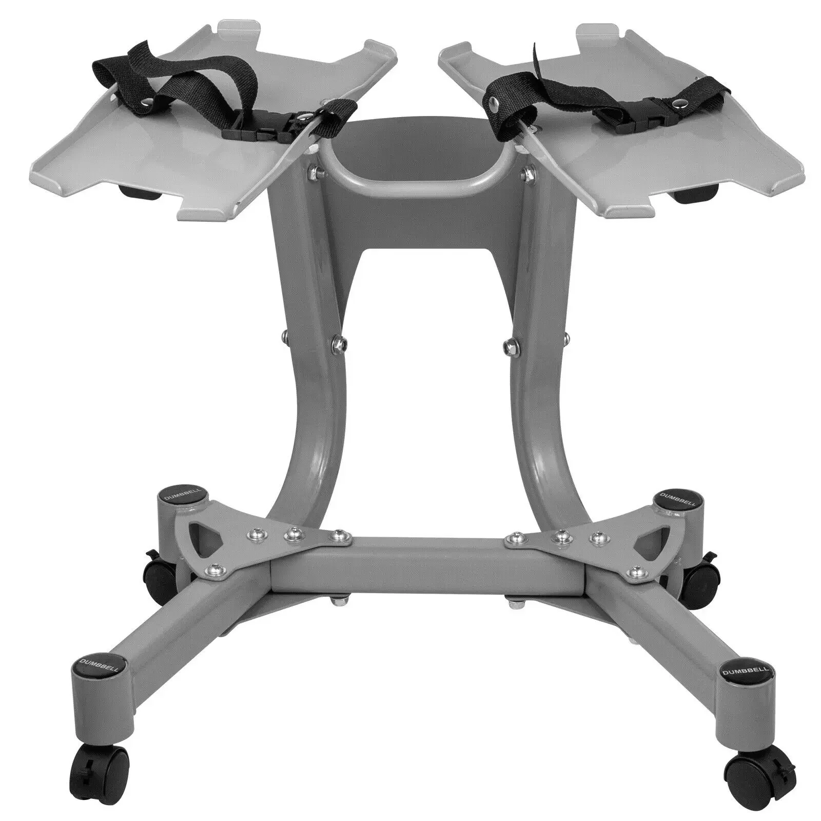 SIHAO ‌ Verstellbarer Hantelständer mit Rollen, 100 kg/220 lbs Stahlgestell für 24–40 kg Gewichte und Handtuchaufbewahrung, Heimbüro, Fitnessstudio