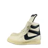 Männer High Top Schuhe Casual Leder Plattform Turnschuhe Luxus Trainer Lace Up Zip Herbst Schwarz Weiß Männliche Designer Stiefel