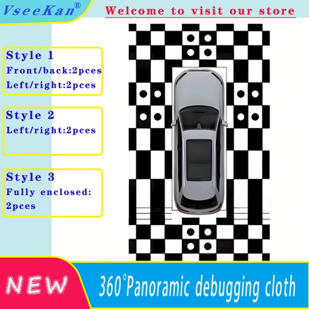 VseeKan Automotive 360-System-Kalibrierungspad 360-Kamera-Spleißtuch Debugging-Tuch 2D 3D Vierdimensionales Tuch Image