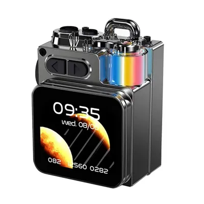 Metall Mechanische Bluetooth Lautsprecher LED Display Bildschirm RGB Desktop Subwoofer Drahtlose Image