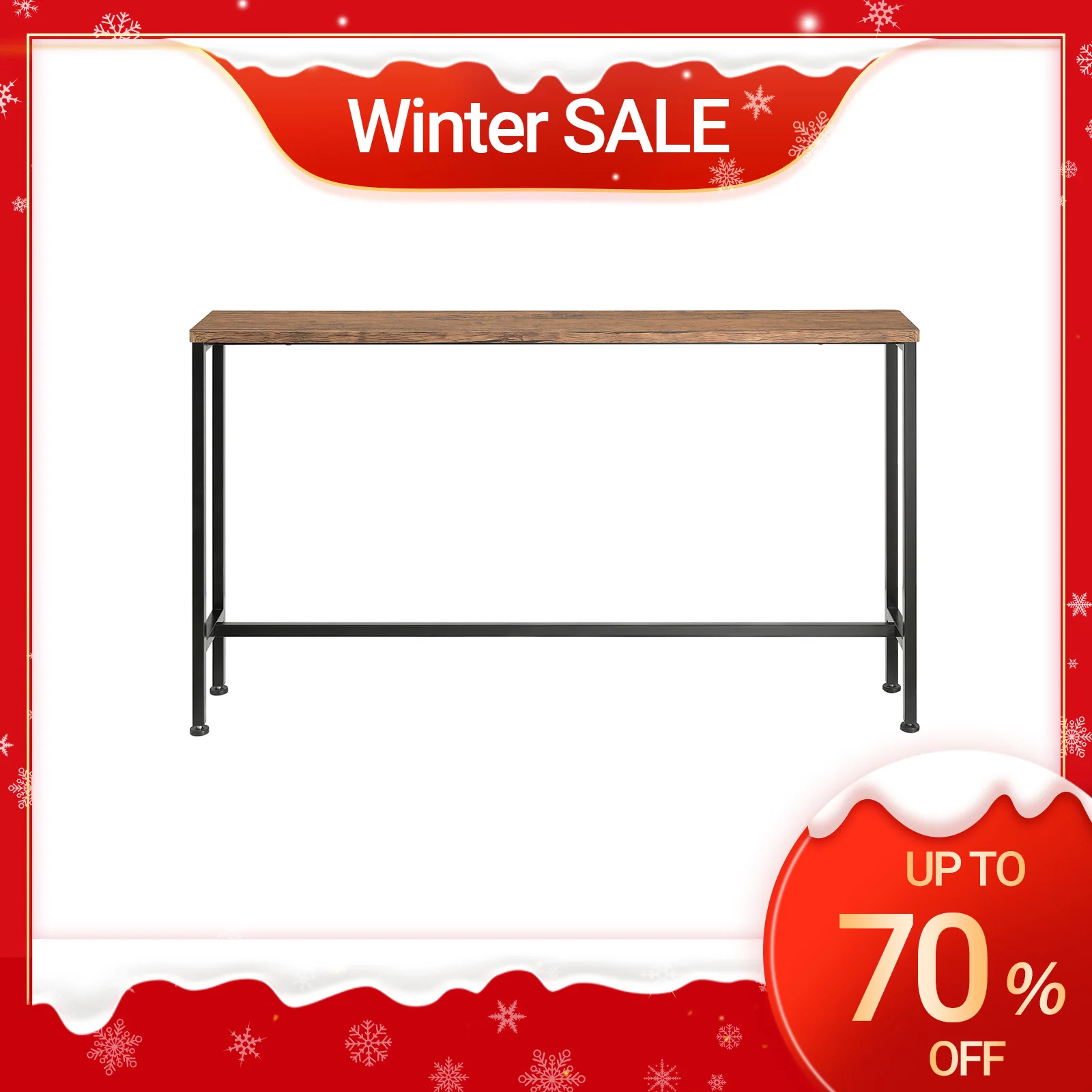 SoBuy FSB19 Vintage Konsolentisch Metall Flurtisch schmal Dekotisch Sideboard Beistelltisch Image