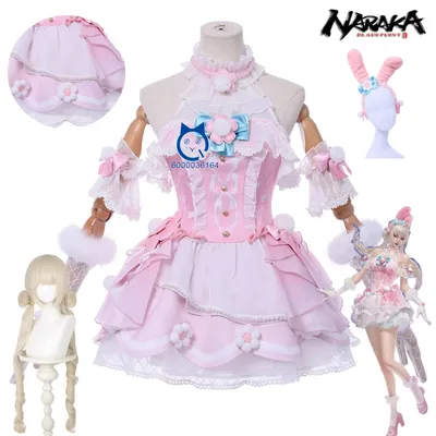Spiel Naraka: Bladepoint Ciela Cosplay Anime Hot Kostüm Comic Con Rollenspiel Rosa Lolita Kleid Image