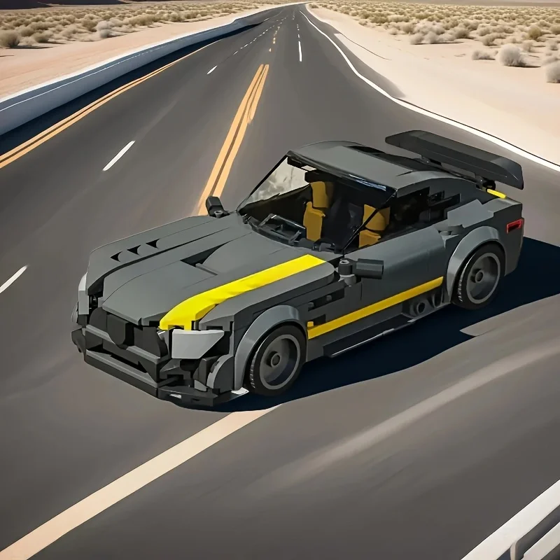 373 körniges Sportwagen-Baustein-Montagemodell, geeignet für Jungen ab 6 Jahren, wie Spielzeug und dekorative Heimdekoration Image