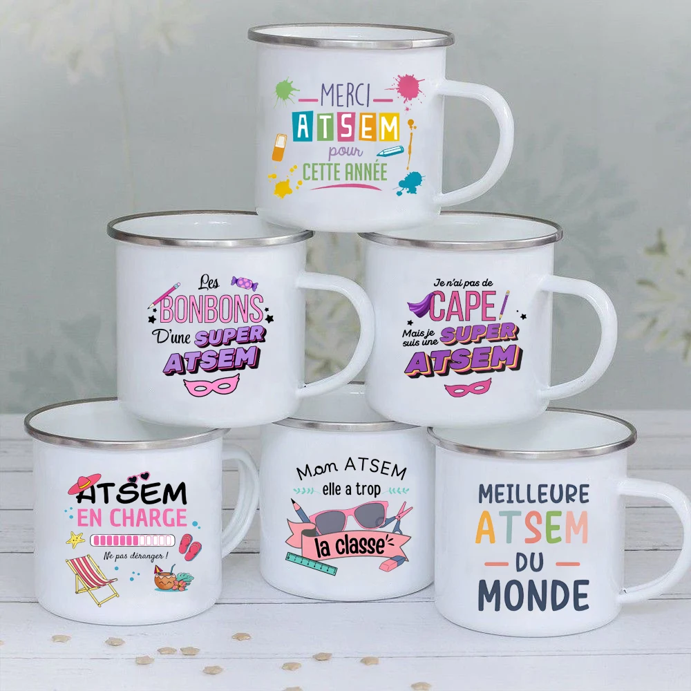 Super Atsem – tasses en émail, idée cadeau pour les amateurs de café Atsem, cadeaux originaux, tasse à café créative, cadeau de fin de l