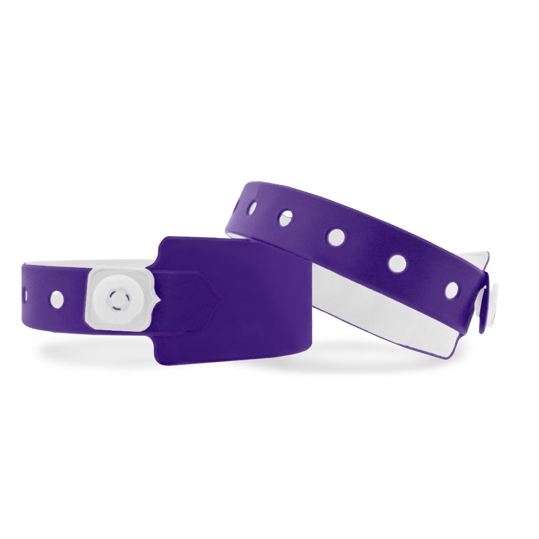 CombiCraft Vinyl Einlassbänder Lila mit Druckverschluss - 100 Stück Image