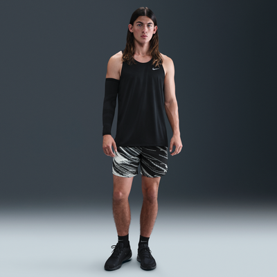 Nike Stride Men's Dri-FIT 18cm (approx.) Briefs-Lined Running Shorts - Grey - Polyester