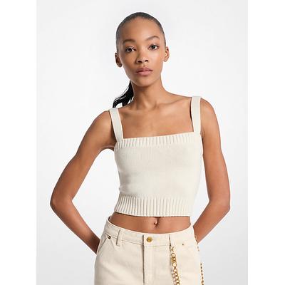 Michael Kors Wool Cropped Camisole Natural M
